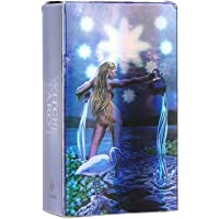 Los mejores  - Cartas de Tarot- Cartas Del Tarot de Brujas Holográficas con Efecto Flash- Juego de Mesa Interactivo Paper English…